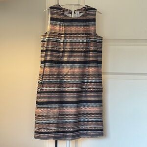 Crewcuts Blue and Pink Sleeveless Sheath Dress-Gently Used / Very Good